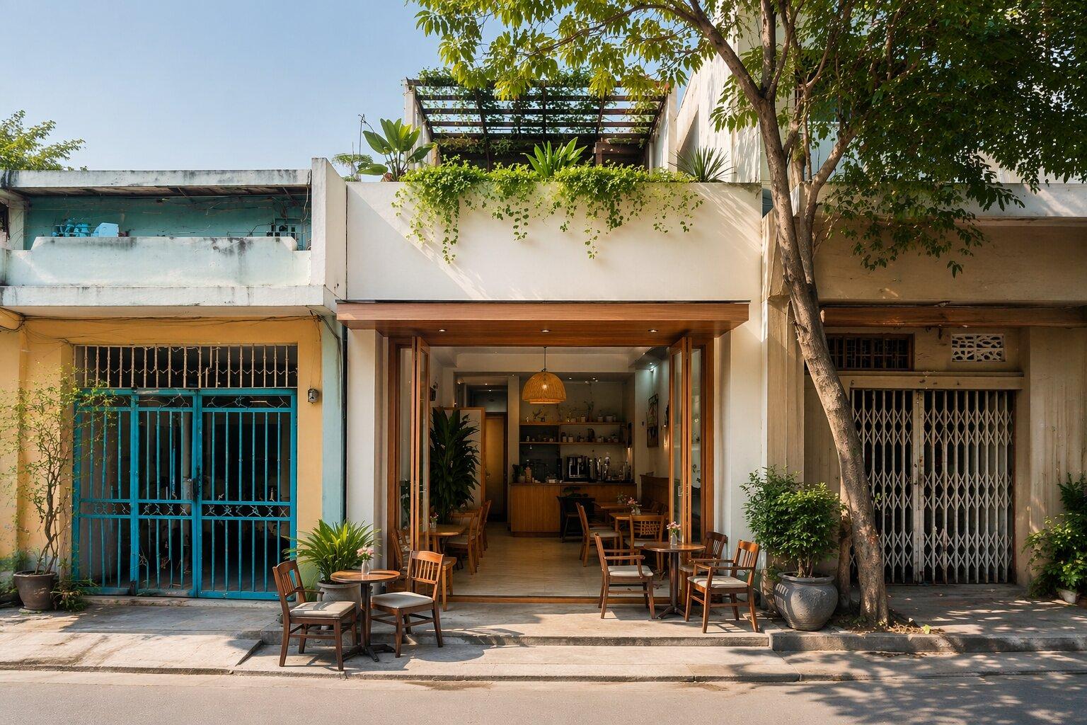 Mặt tiền nhà phù hợp mở cửa hàng nhỏ hoặc văn phòng