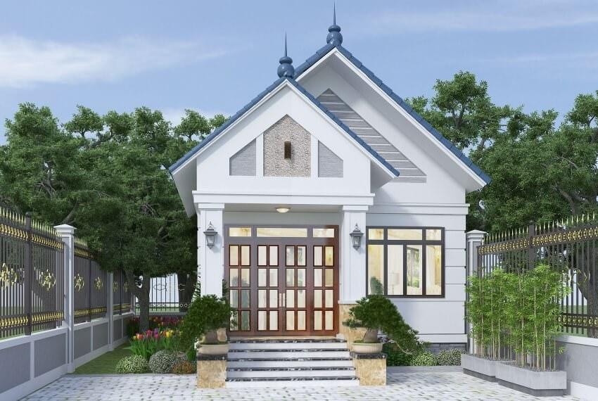 Nhà cấp 4 80m2 mái thái sang trọng (Nguồn: Internet)