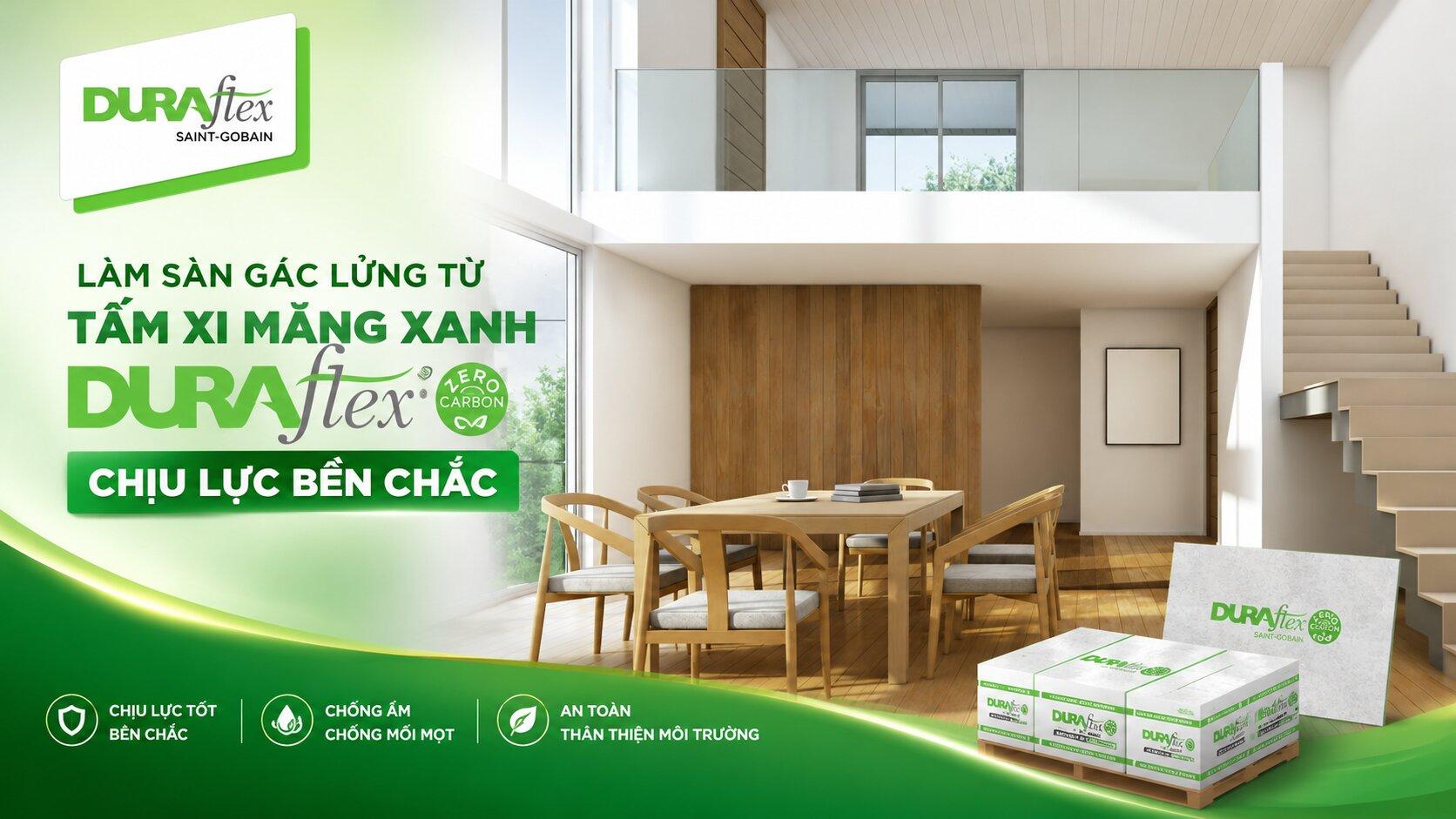 tấm xi măng xanh duraflex chịu lực bền chắc