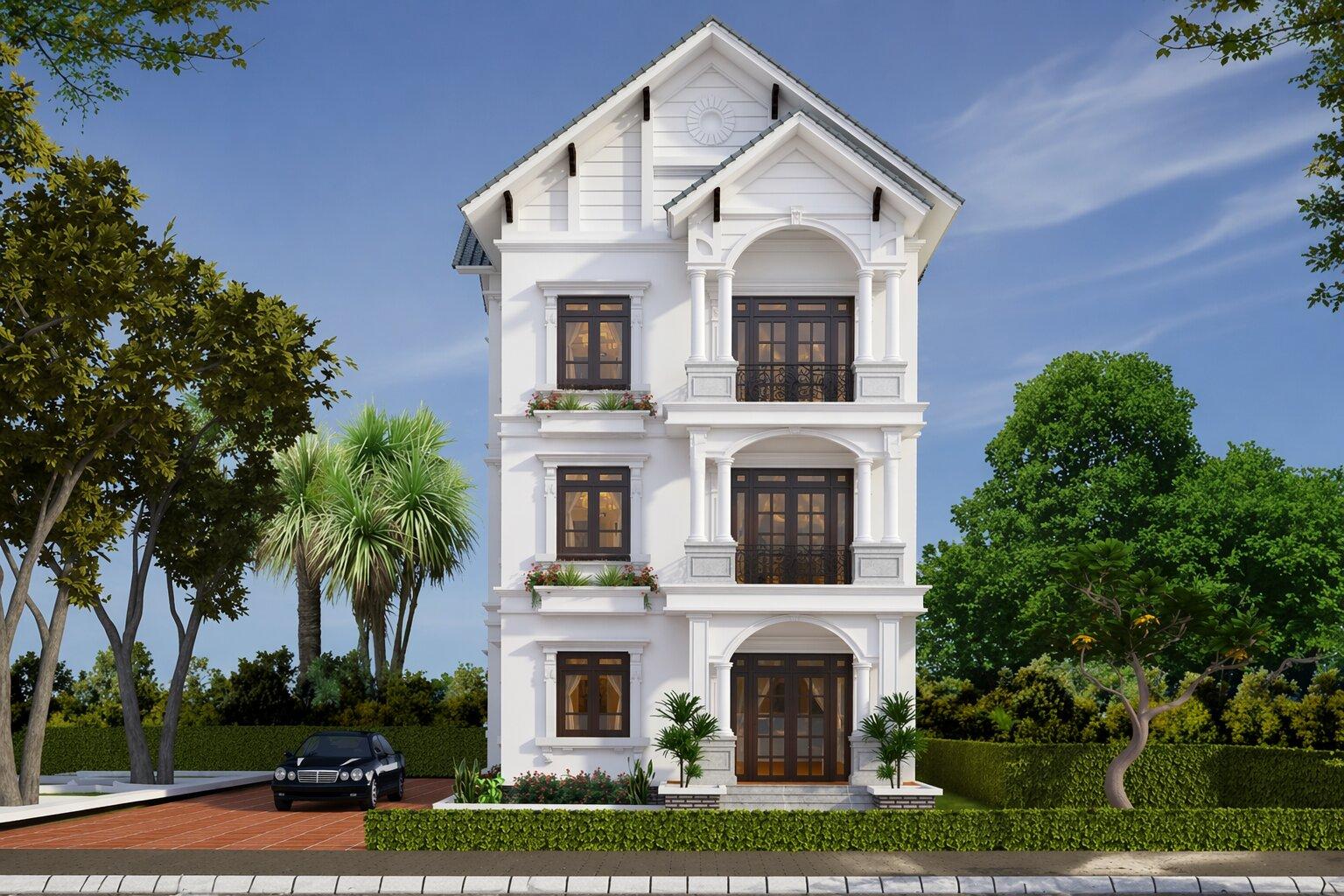 Thiết kế nhà gác lửng mái Thái được ưa chuộng hiện nay