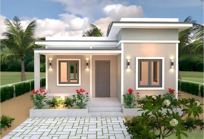 Gia chủ hoàn toàn có thể xây nhà cấp 4 2 phòng ngủ với ngân sách 200 triệu ở nông thôn (Nguồn: Internet)