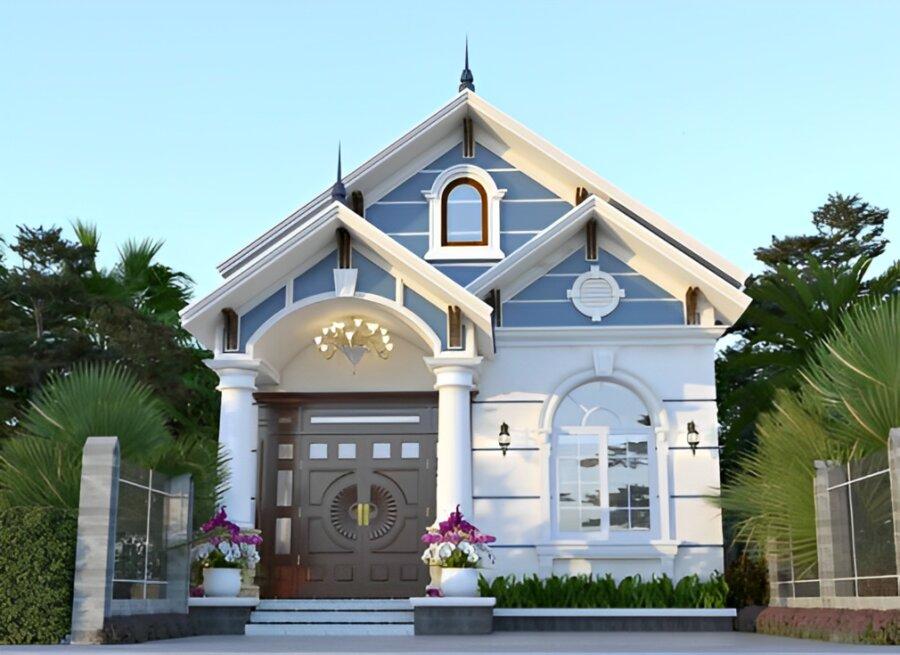 Nhà cấp 4 mái Thái 2 phòng ngủ đẹp, hiện đại, được nhiều gia chủ ưa chuộng (Nguồn: Internet)