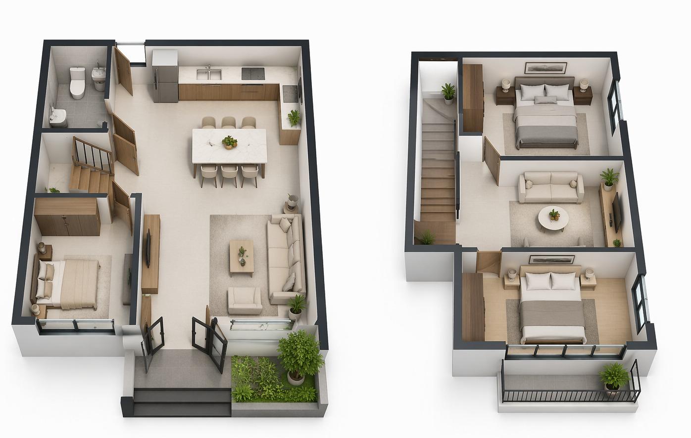 Thiết kế gác lửng hiện đại phù hợp xu hướng nhà phố hiện nay