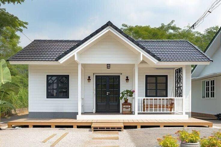 Thiết kế mái cao giúp giảm hấp nhiệt cho ngôi nha (Nguồn: Internet)