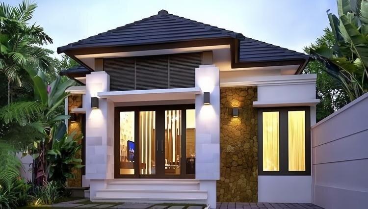 Mẫu nhà mái Nhật cấp 4 2 phòng ngủ ở nông thôn giá thiết kế hiện đại, đơn giản (Nguồn: Internet)