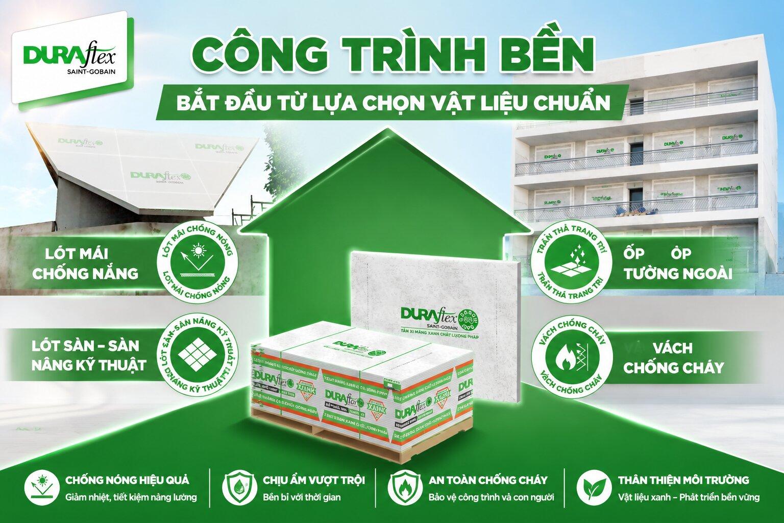 Công trình bền bắt đầu từ lựa chọn vật liệu chuẩn