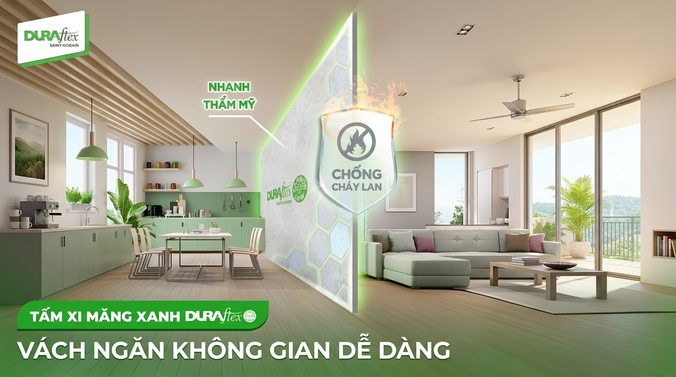 Vách ngăn không gian dễ dàng