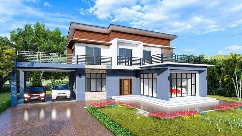 Phối cảnh 3D mặt tiền có khu vực gara tiện lợi (Nguồn: Internet)