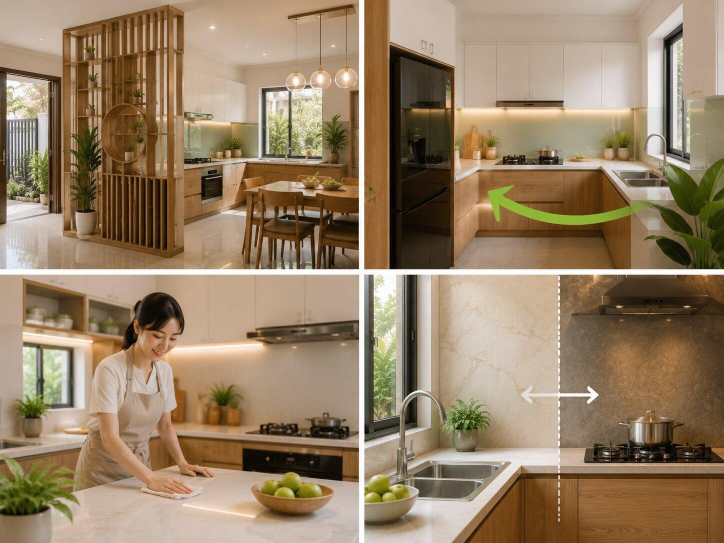 Những biện pháp cải thiện khi phòng bếp sai phong thủy