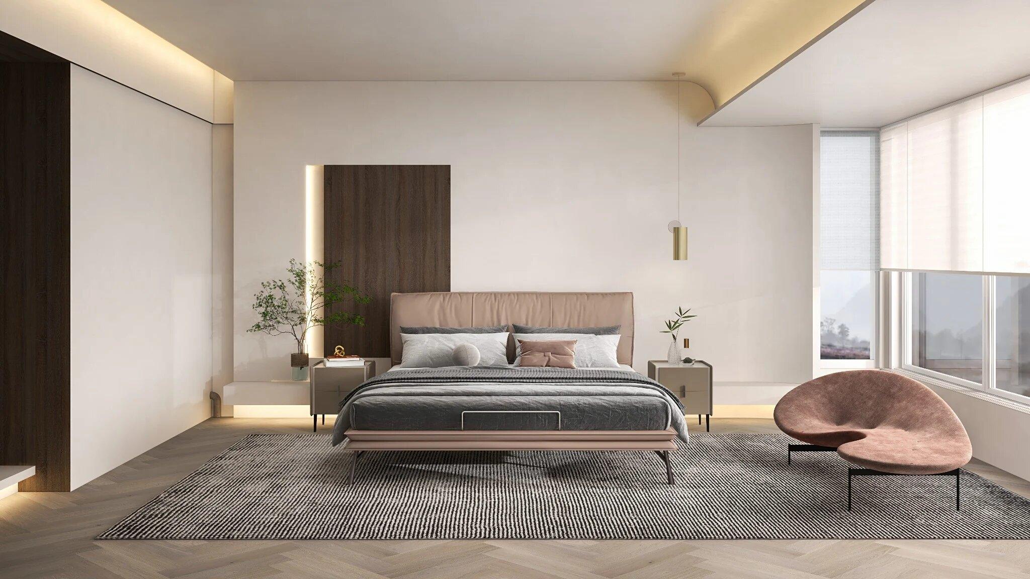Gia chủ nên cân nhắc kỹ lưỡng hướng giường ngủ để đảm bảo sự thuận tiện trong nghỉ ngơi và sinh hoạt hàng ngày (Nguồn: Internet)