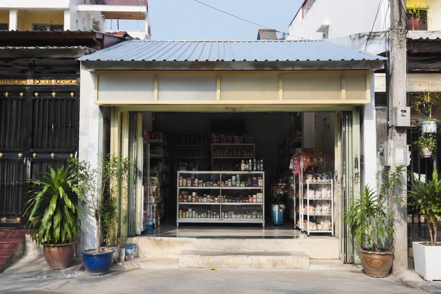 Mẫu nhà có khu kinh doanh riêng nhưng vẫn đảm bảo sự riêng tư