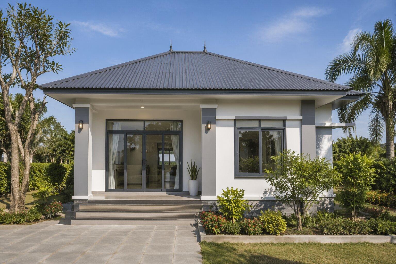 Nhà ống mái Nhật mang đến không gian sống thanh lịch và ấm cúng