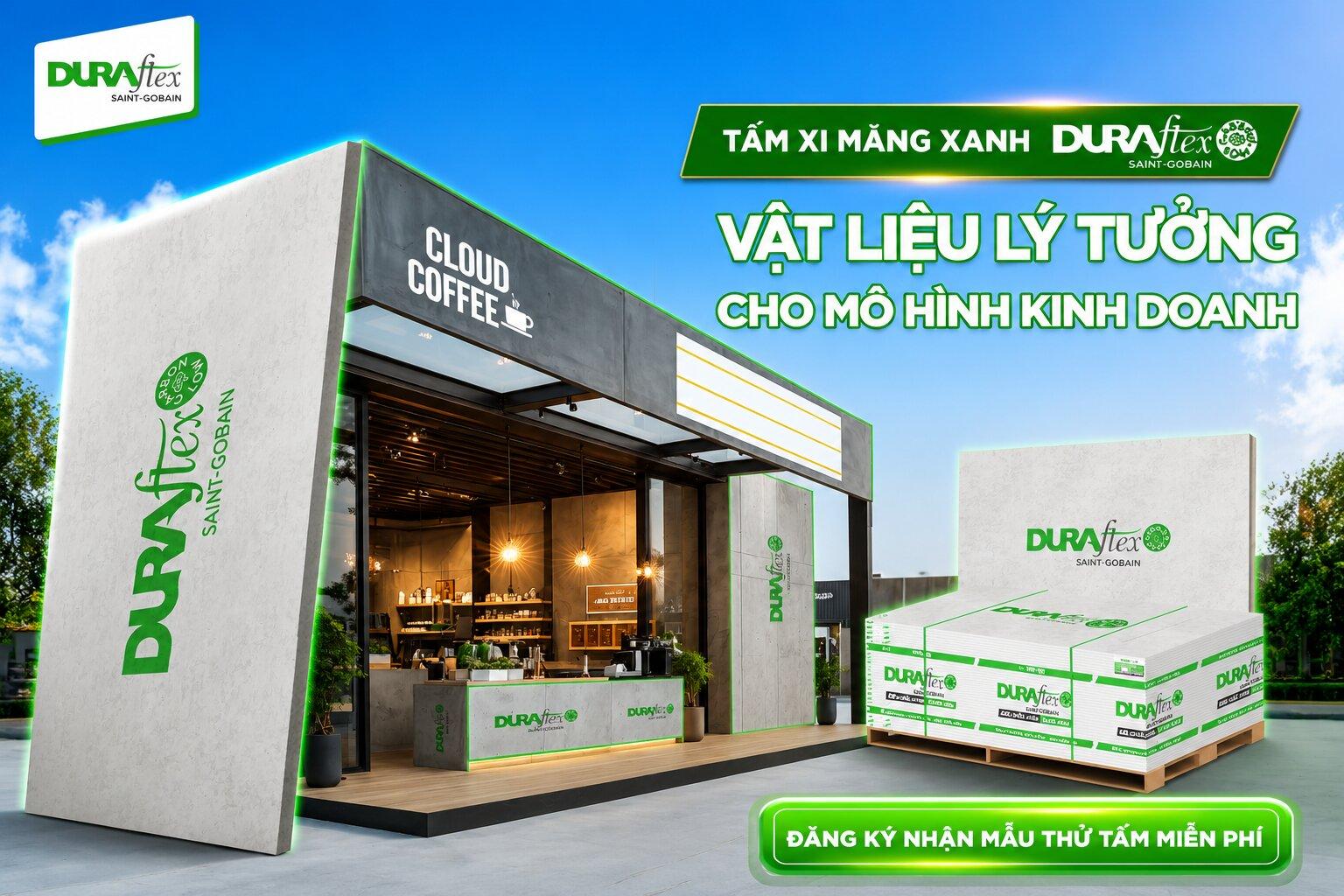 Tấm xi măng xanh Duraflex vật liệu lý tưởng cho mọi công trình