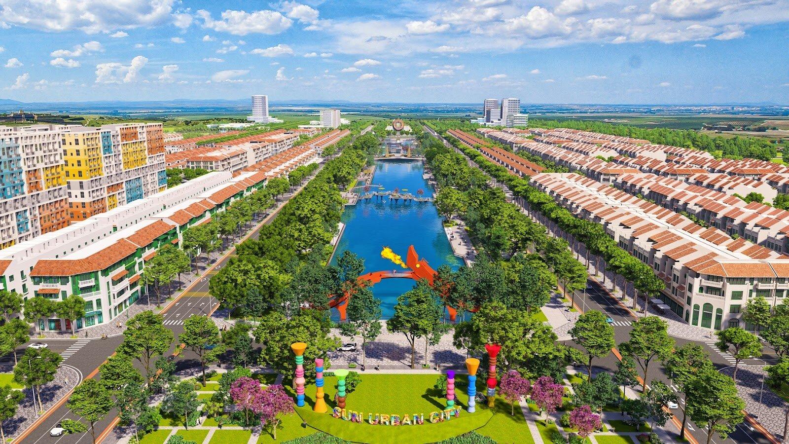 Phối cảnh minh họa một phần dự án Sun Urban City (Nguồn: Sun Property)