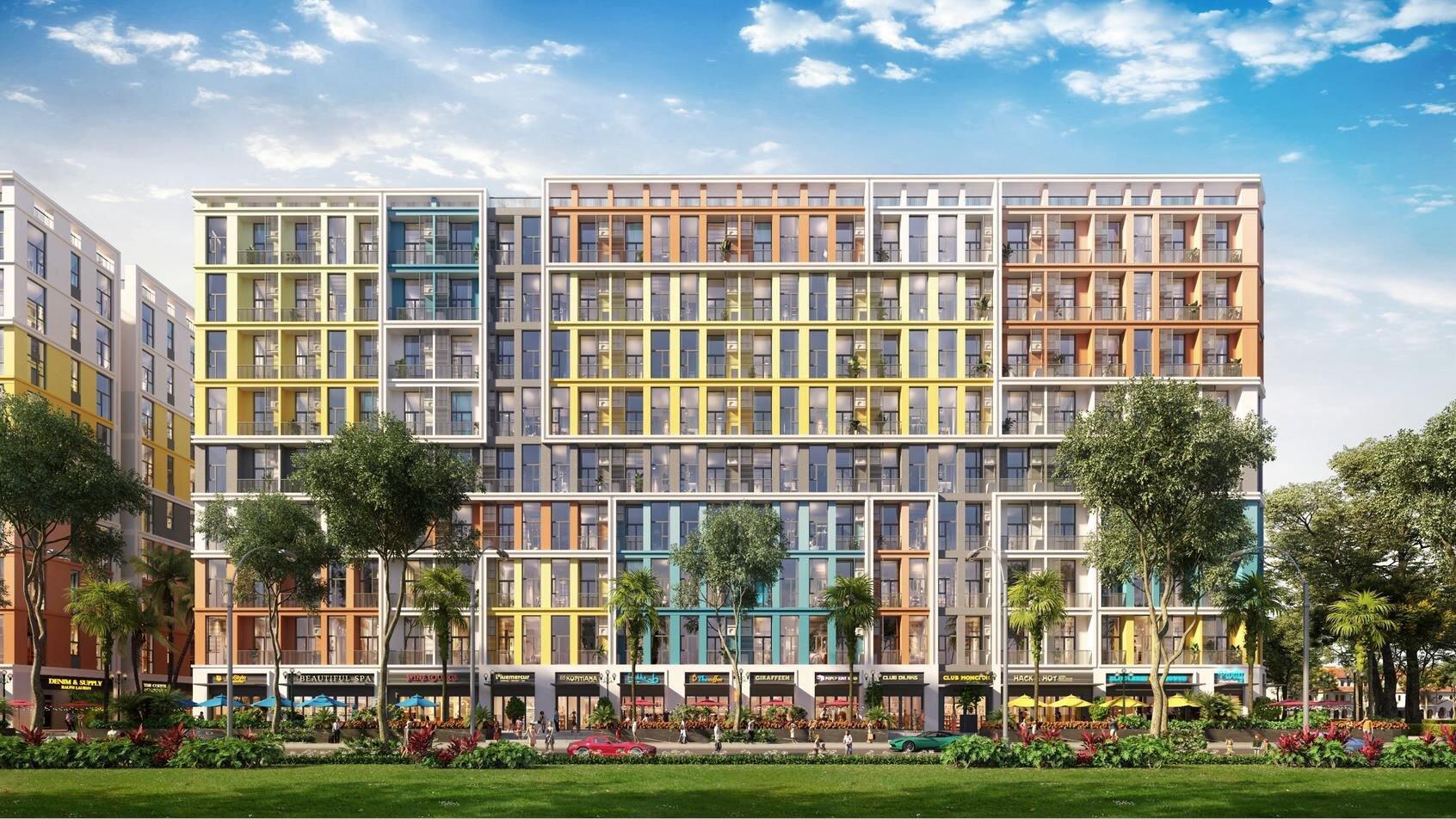 Thiết kế bên ngoài sản phẩm cao tầng dự án Sun Urban City (Nguồn: Internet)