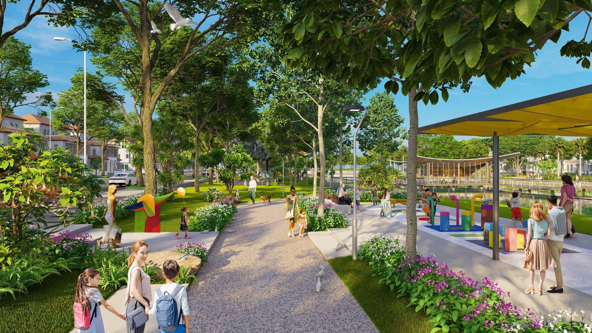 Phối cảnh tiện ích công cộng tại Sun Urban City (Nguồn: Internet)