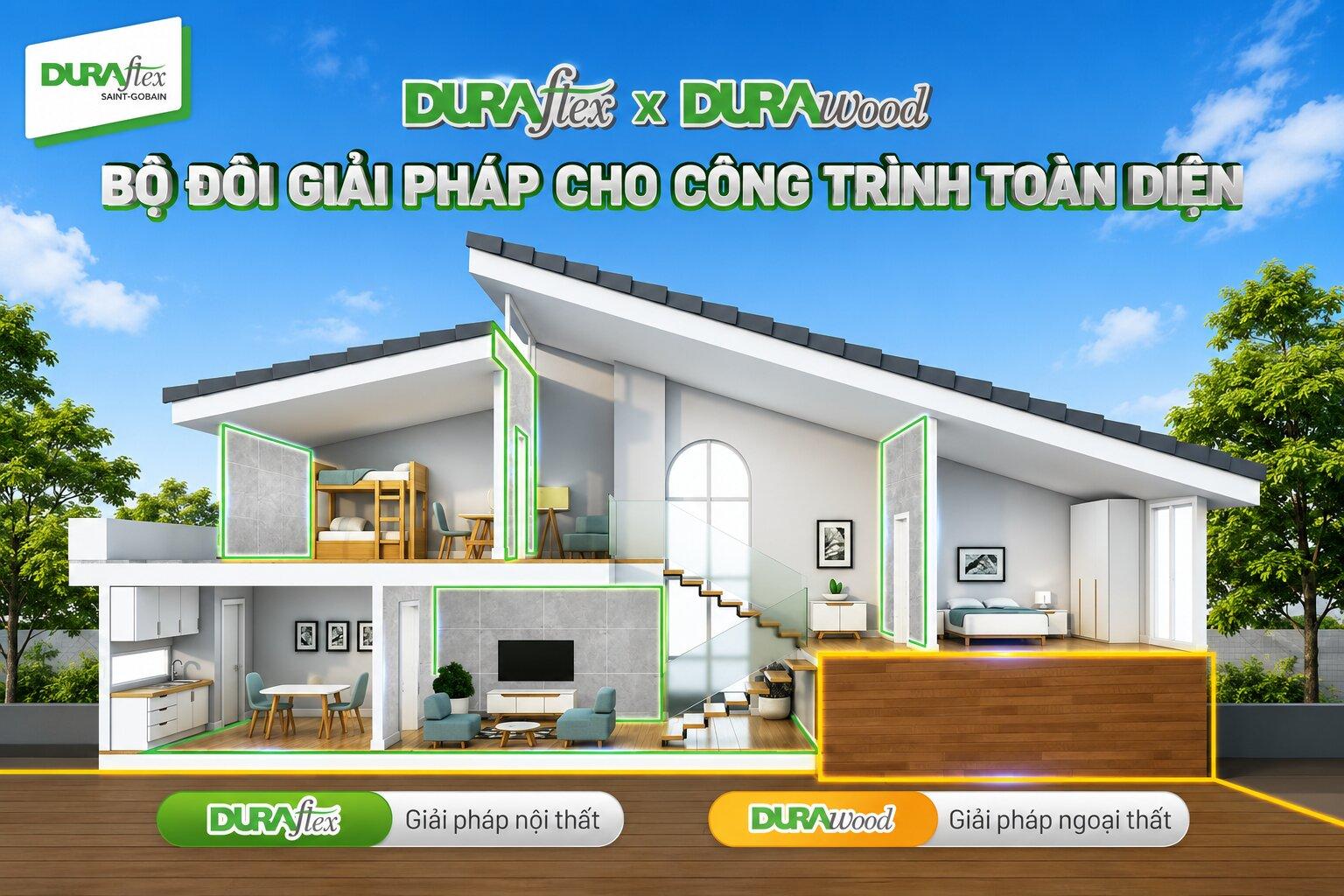 Duraflex Durawood bộ đôi giải pháp cho công trình toàn diện
