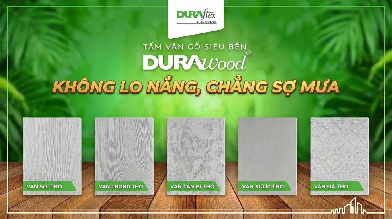 durawood không lo nắng chẳng sợ mưa