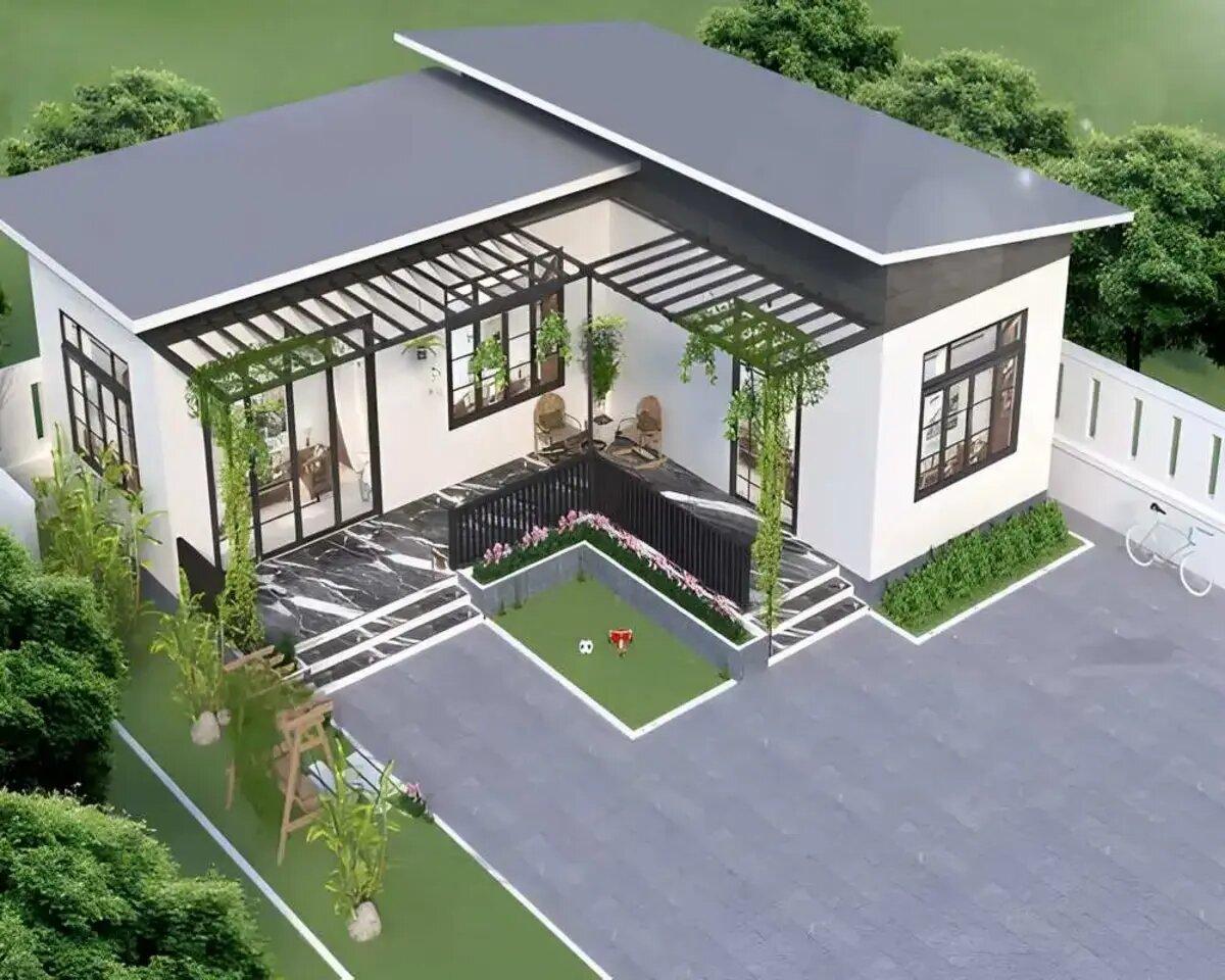 Nhà ở thích hợp cho những gia đình có người già hoặc trẻ nhỏ cần khu vực sân vườn rộng để giải trí (Nguồn: Internet)