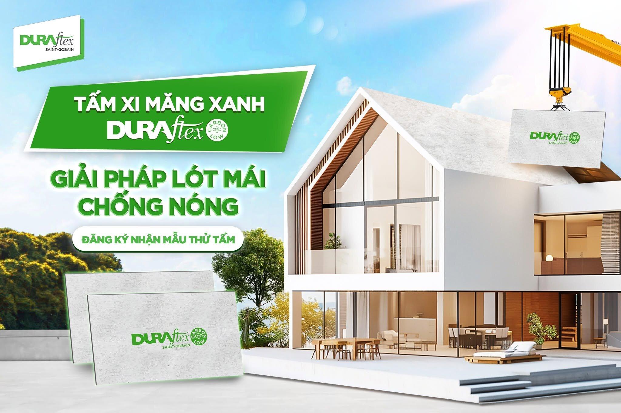 Tấm xi măng Duraflex giải pháp lót mái chống nóng