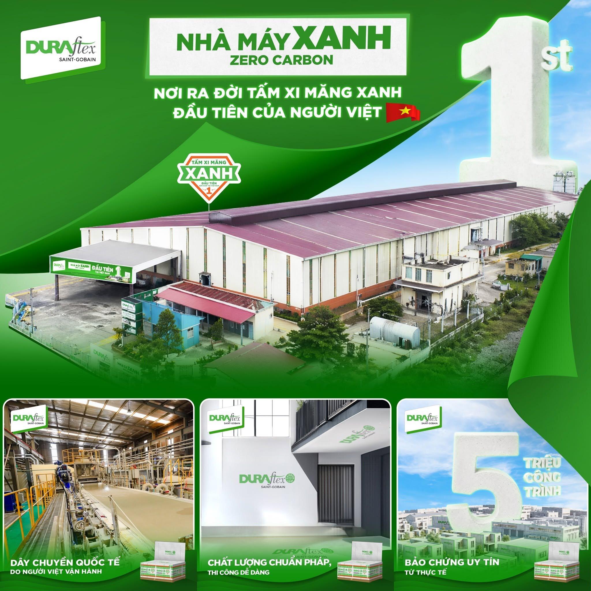 Tấm DURAflex Low Carbon đạt nhiều chứng nhận quốc tế, đảm bảo chất lượng đồng đều cho công trình tại Nghệ An