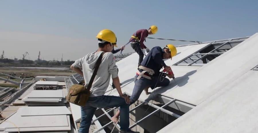 Tấm xi măng DURAflex Low Carbon có thể làm tấm lót mái chống nóng
