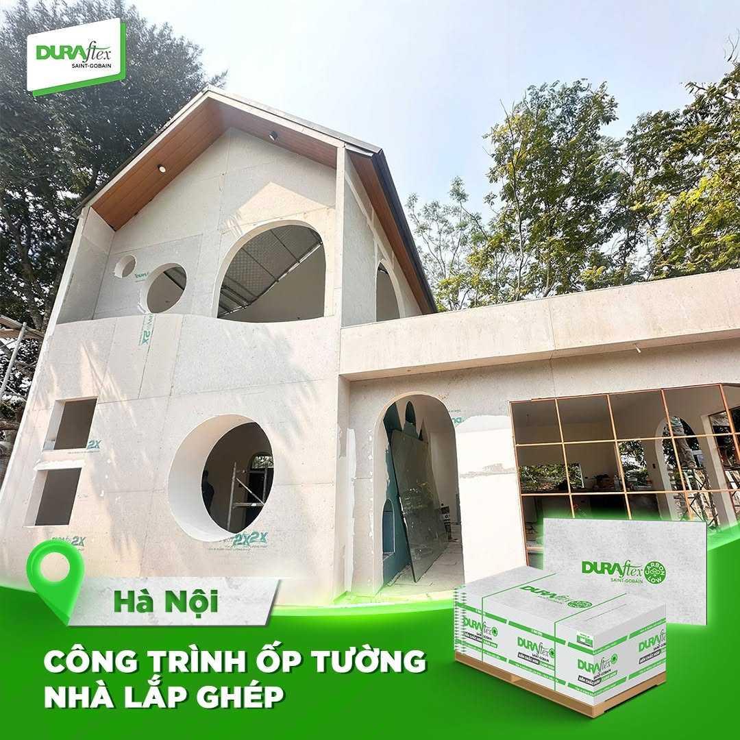 Tấm xi măng Cemboard ốp tường với bề mặt phẳng mịn là giải pháp hàng đầu giúp bảo vệ và làm đẹp không gian nội ngoại thất