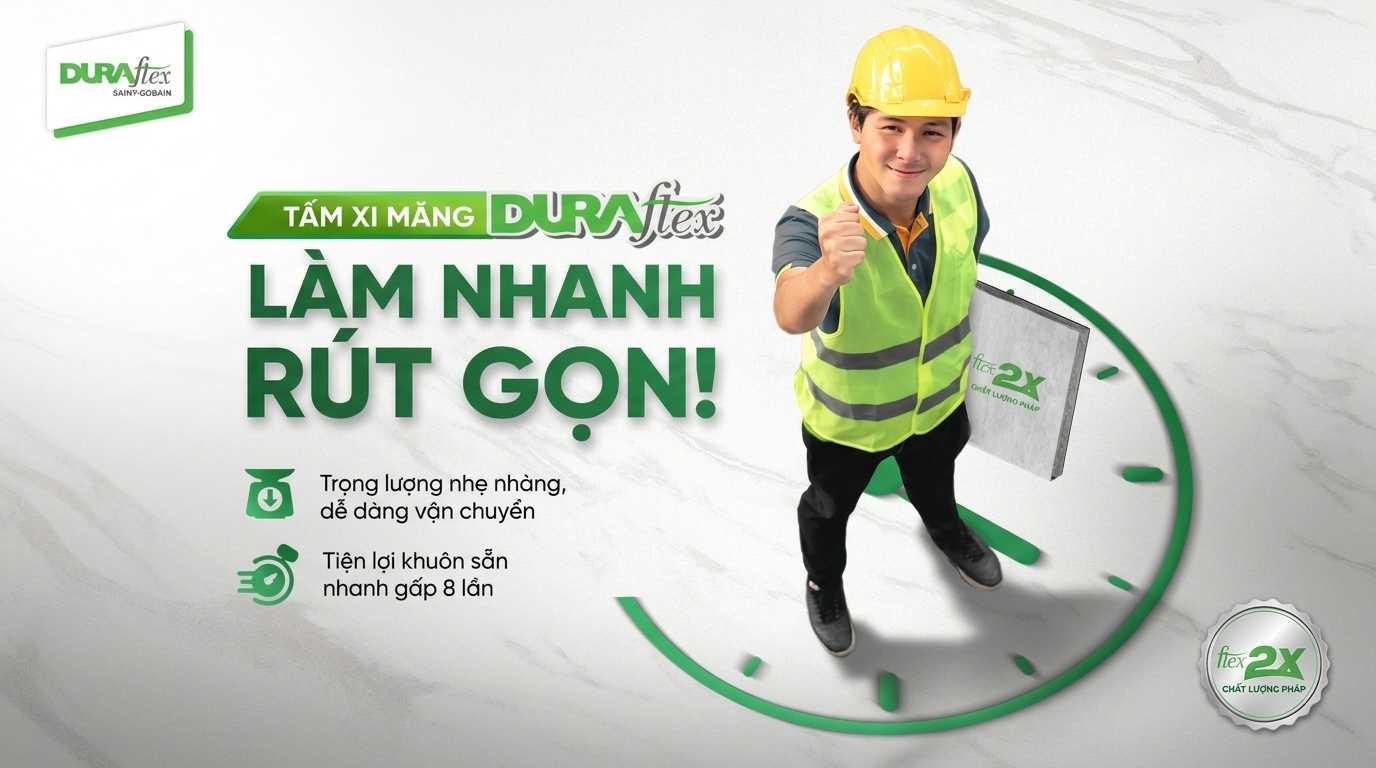 Thi công dễ dàng, tiết kiệm thời gian cùng trọng lượng nhẹ, dễ cắt, dễ bắt vít, rút ngắn tiến độ thi công.