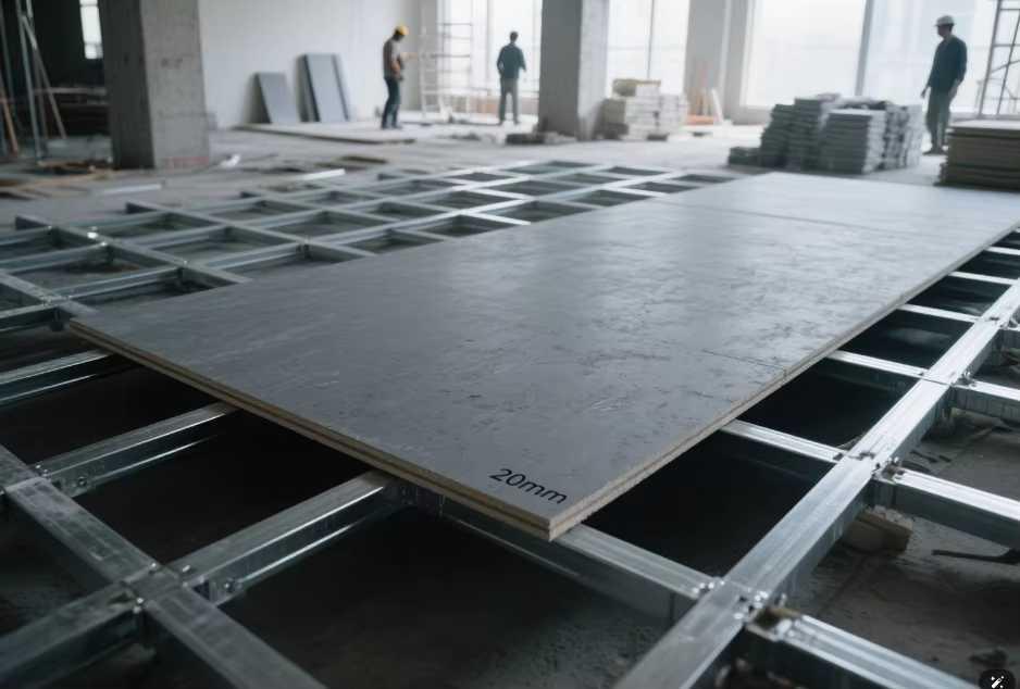 Giải pháp lót sàn chịu lực bằng tấm xi măng sợi giúp giảm tải trọng móng và đẩy nhanh tiến độ thi công công trình (Nguồn: Internet)