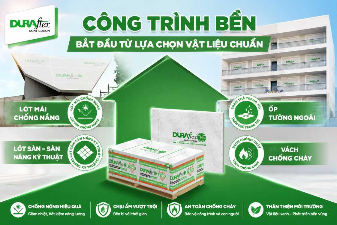 Công trình bền bắt đầu từ lựa chọn vật liệu chuẩn