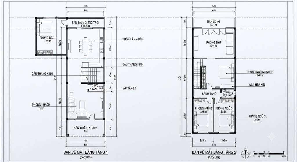 Bản vẽ mặt bằng kết hợp không gian sinh hoạt và tâm linh