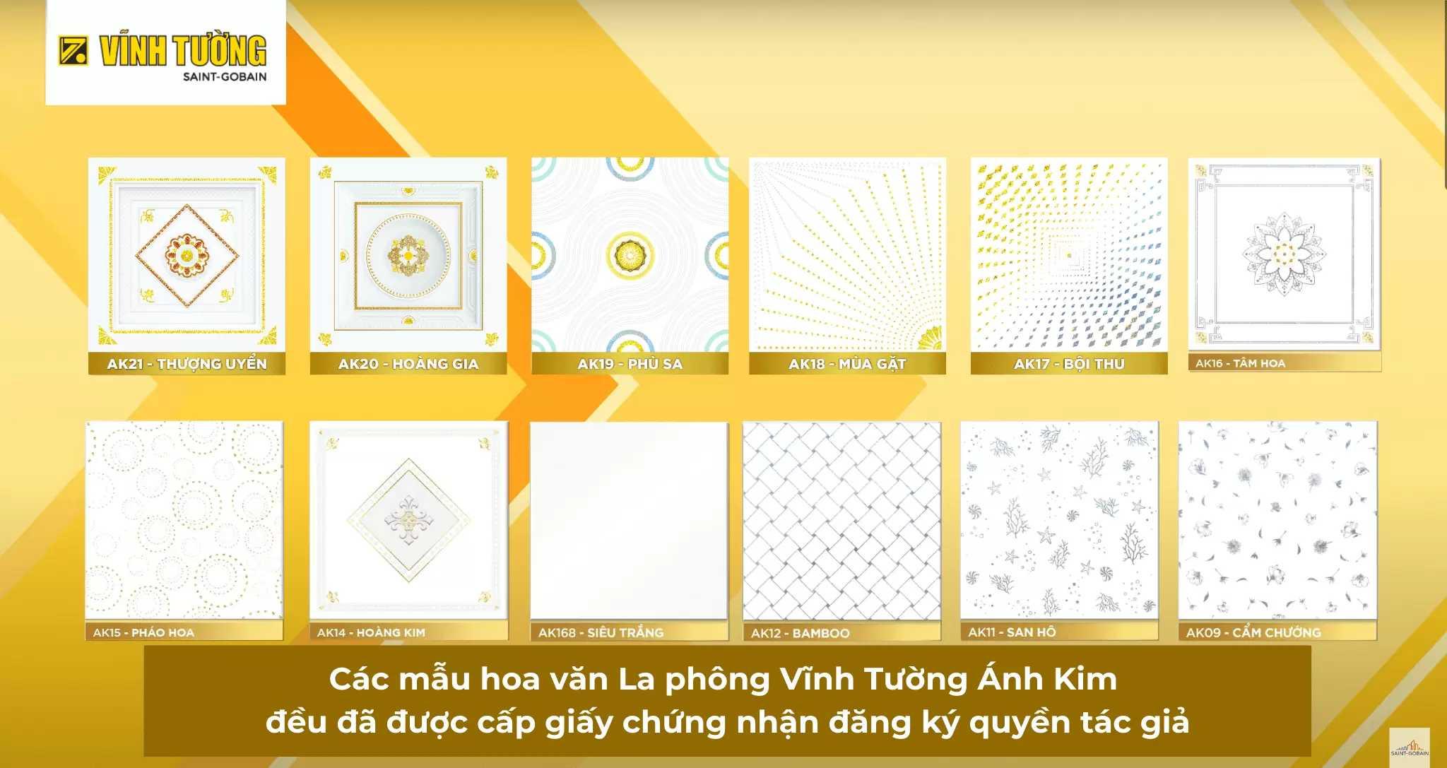 Bộ sưu tập mẫu La Phông Vĩnh Tường mới nhất 2026