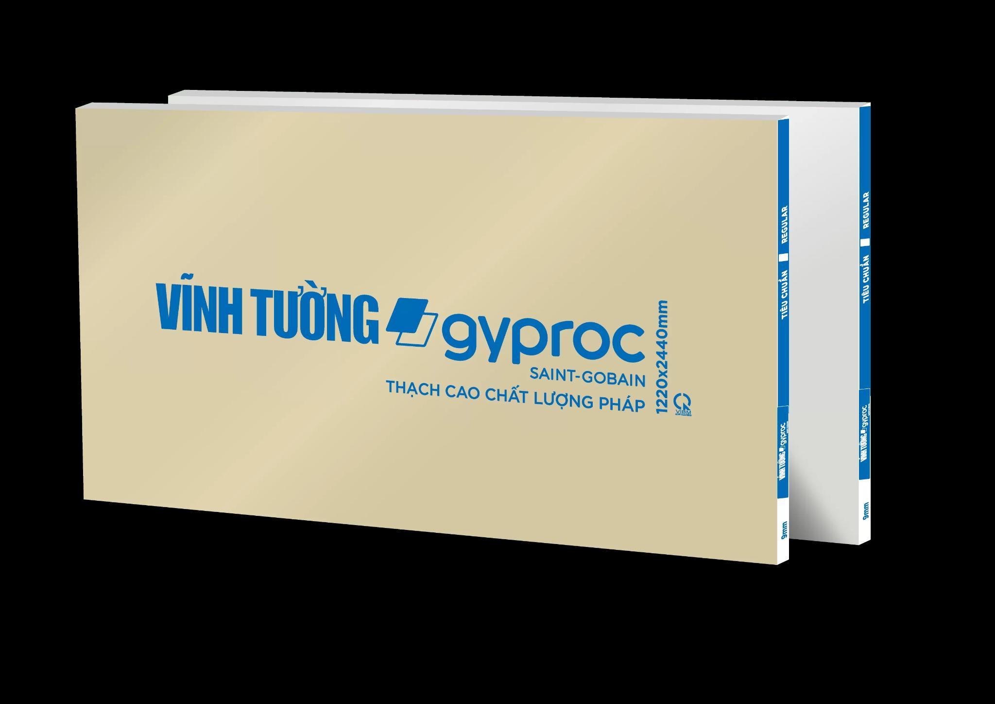 Tấm thạch cao Tiêu Chuẩn VĨNH TƯỜNG-gyproc