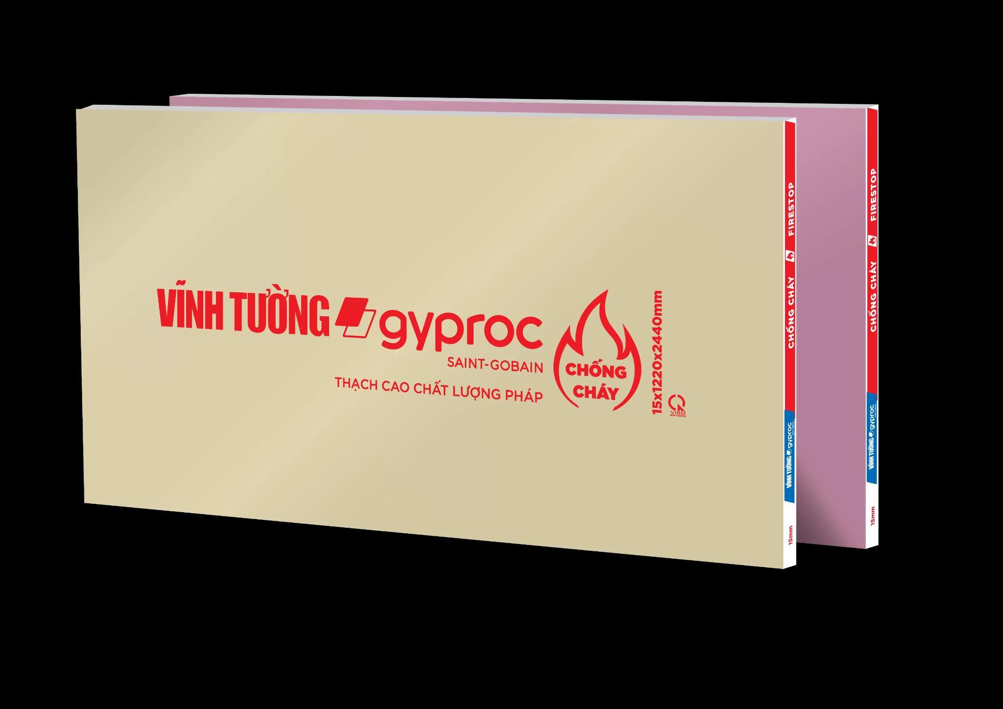 Tấm thạch cao Chống Cháy VĨNH TƯỜNG-gyproc