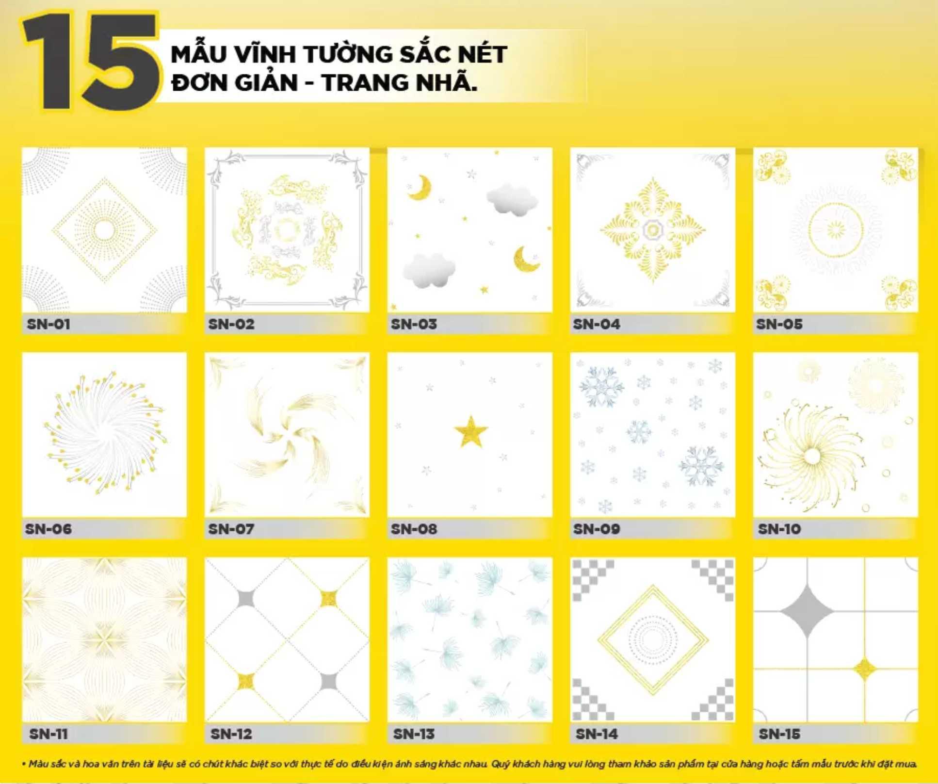 Các mẫu thiết kế La phông Vĩnh Tường Sắc Nét