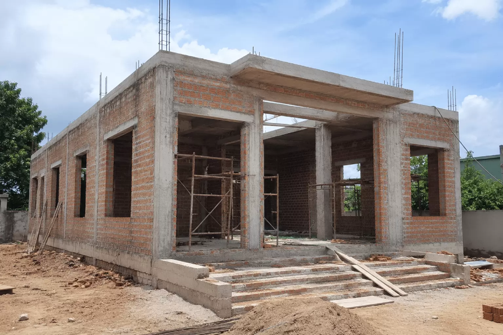 chi phí xây nhà cấp 4 100m2 theo kiểu mái