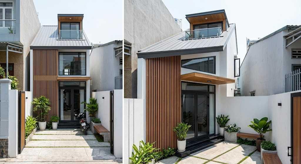Phối cảnh không gian mở giúp ngôi nhà 3 phòng ngủ không bị bí bách