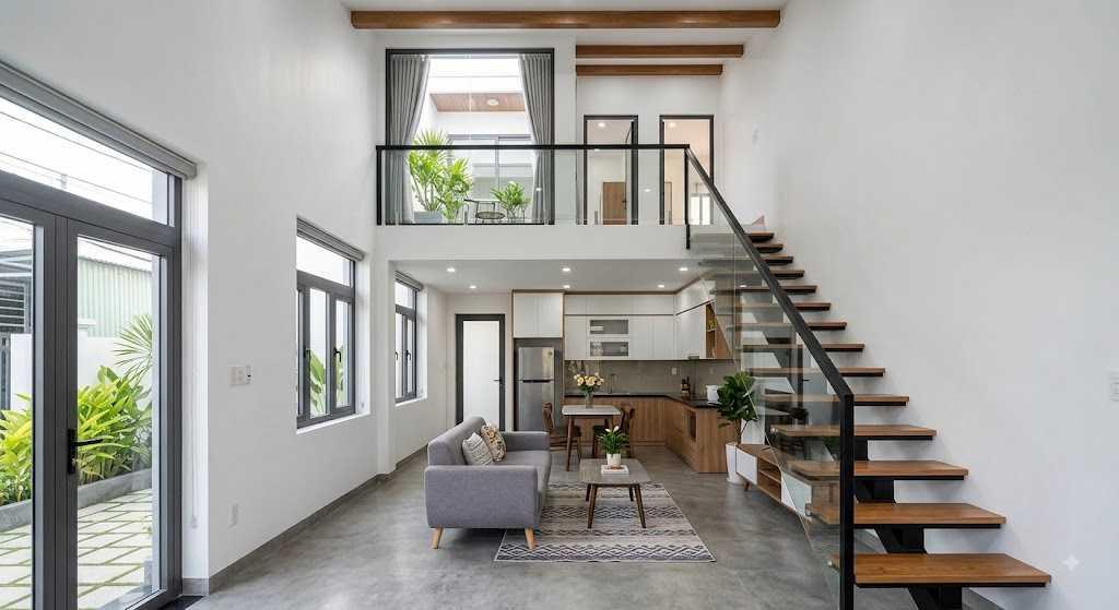 Thiết kế mở giúp các thành viên dễ dàng kết nối và tương tác giữa hai tầng