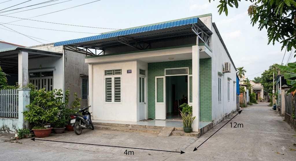 Mái tôn là phương án lợp mái phổ biến giúp tối ưu chi phí xây dựng cho nhà cấp 4