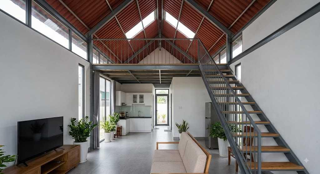Mái tôn giúp tiết kiệm chi phí đầu tư và rút ngắn thời gian thi công công trình