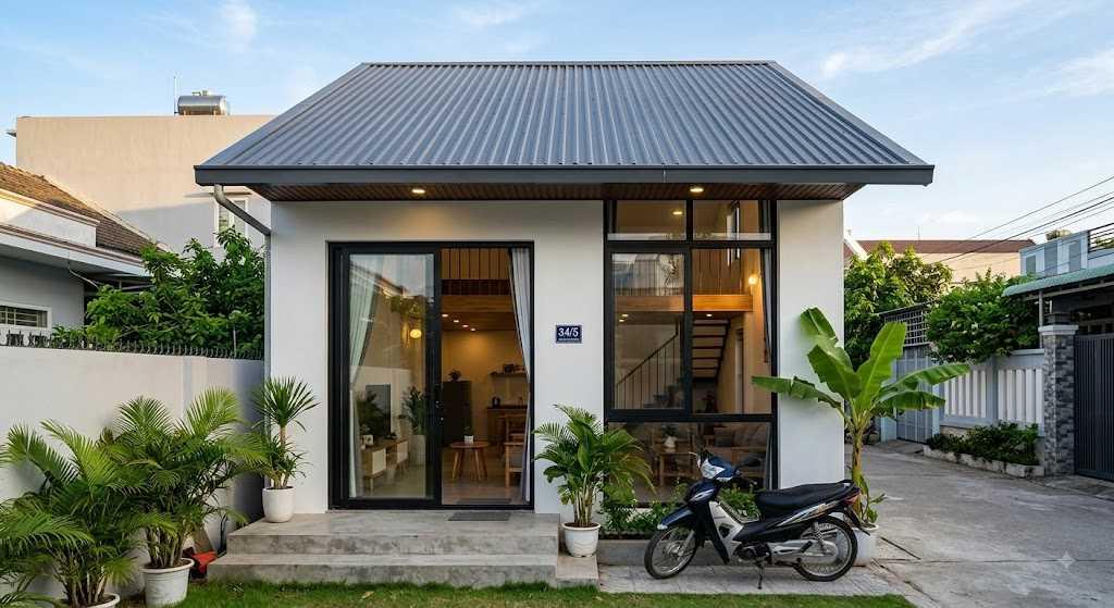 Kết hợp vật liệu chống nóng đồng bộ giúp ngôi nhà mái tôn luôn mát mẻ