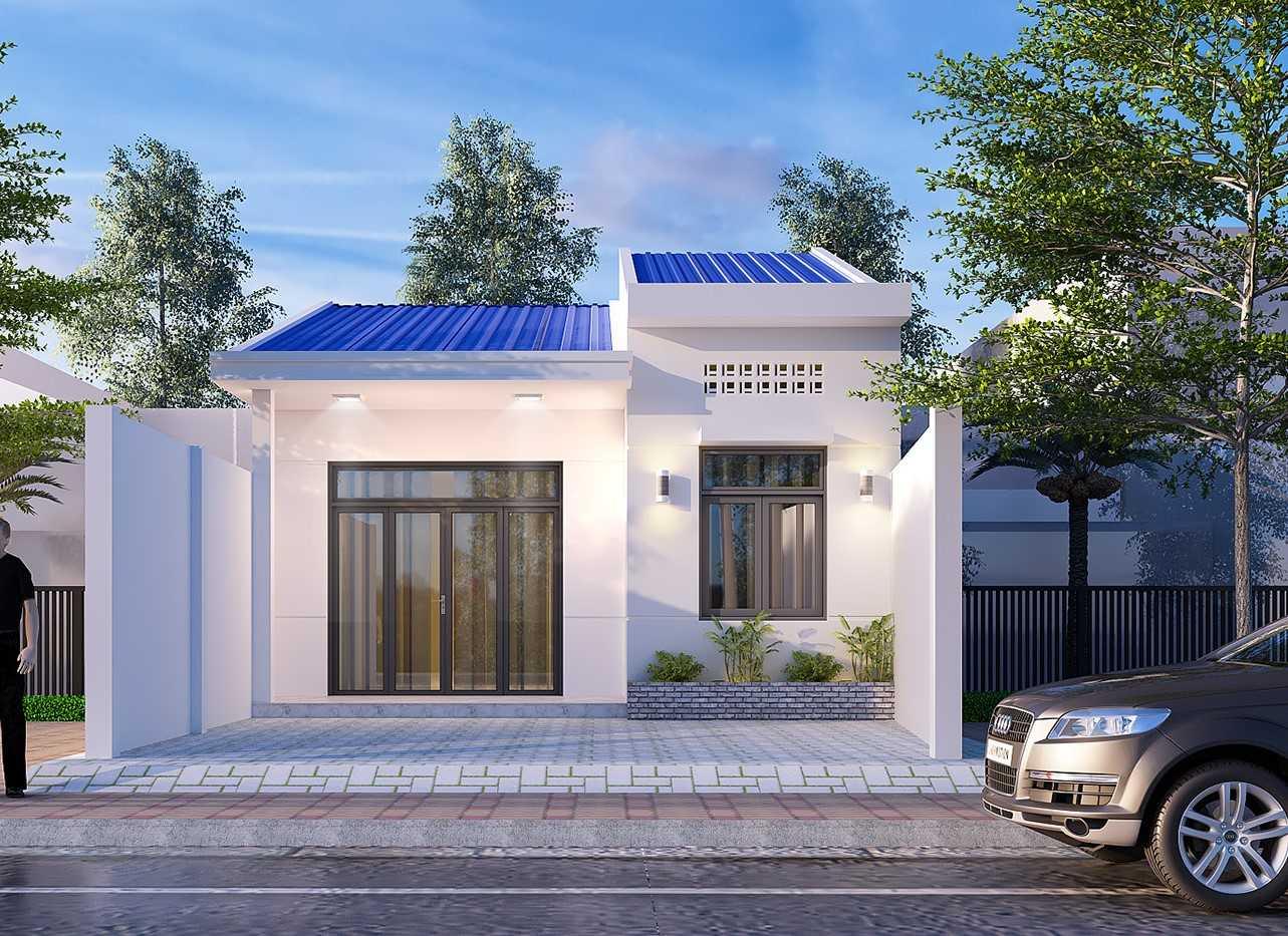 Mẫu thiết kế nhà cấp 4 diện tích 6x25m lợp mái tôn chống nóng kết hợp không gian mặt tiền thông thoáng (Nguồn: Internet)