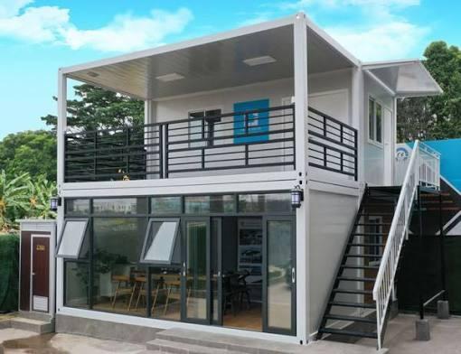 Mẫu nhà container 2 tầng làm văn phòng