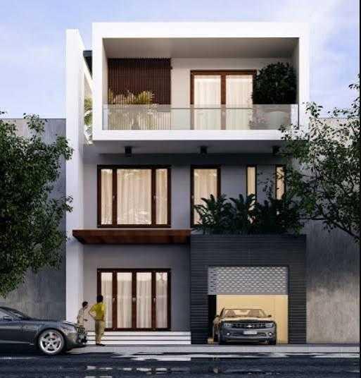 Mẫu nhà ống 3 tầng 6x13m có gara