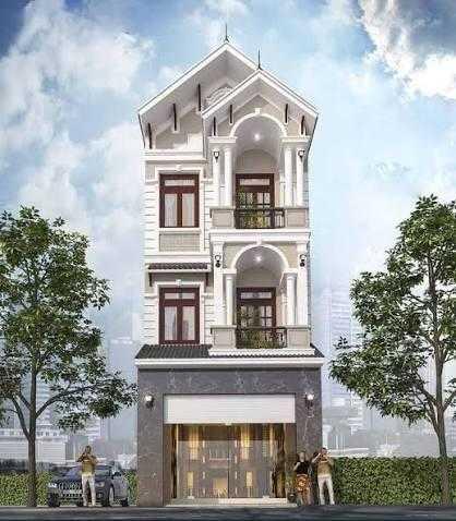 Mẫu nhà ống 3 tầng 6x13m tân cổ điển