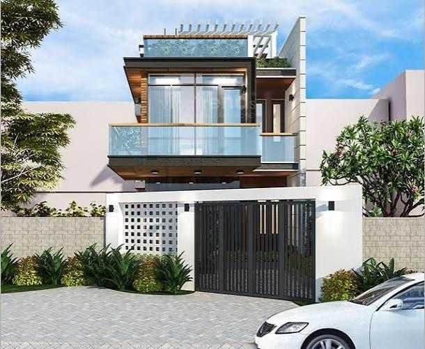 Mẫu nhà ống 2 tầng 6x18 hiện đại có gara