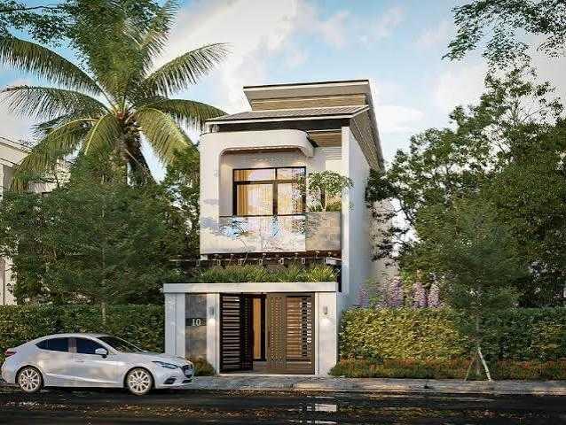 Mẫu nhà ống 2 tầng 6x18 mái Thái