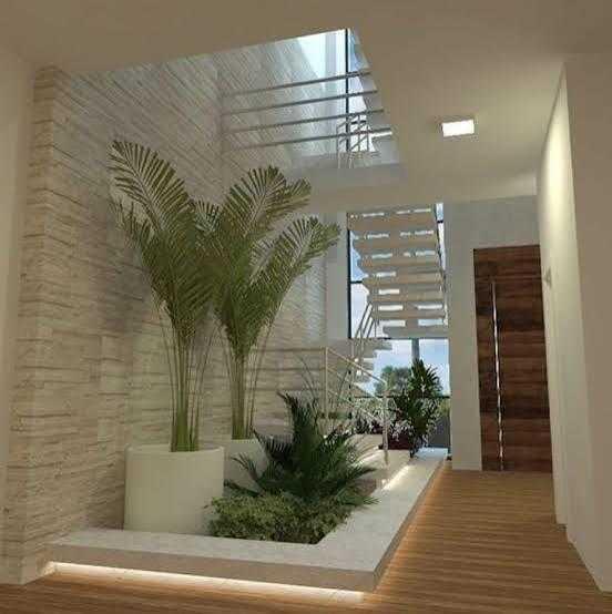 Giếng trời giữa nhà ống 6x18