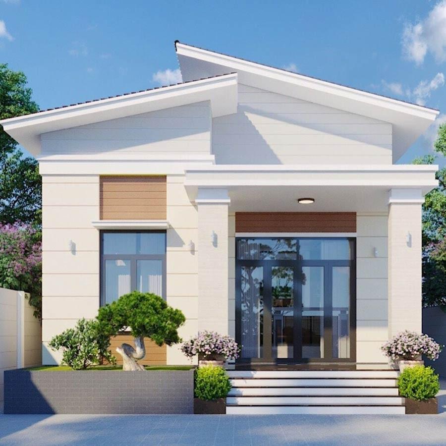 Nhà cấp 4 1 phòng ngủ mái lệch 50m2