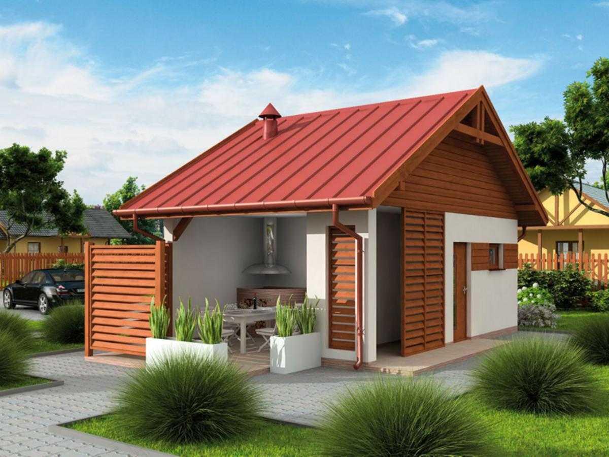 Thiết kế lam gỗ ngang che nắng cho mặt ngoài nhà cấp 4 mái tôn gác lửng (Nguồn: Internet)